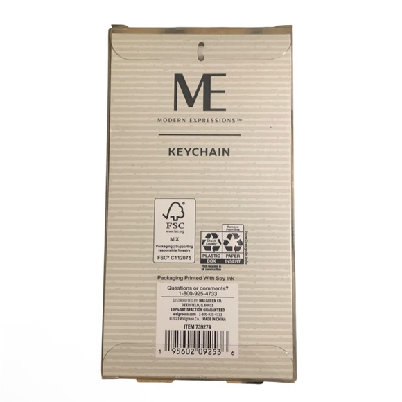 NWT Modern Expressions Floral Monogram K Purse Charm/Keychain with Pink Tassel - Picture 3 of 3